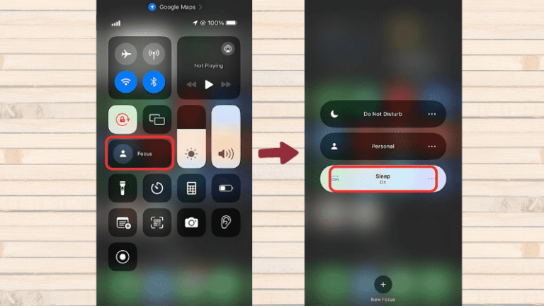 iPhoneのスリープフォーカスモードの使い方